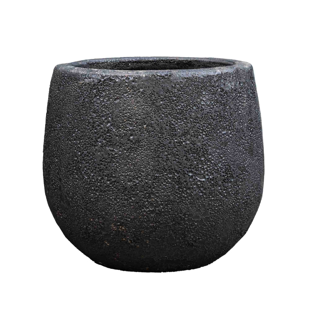 Black Ancient Round Pot