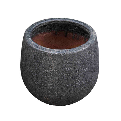 Black Ancient Round Pot