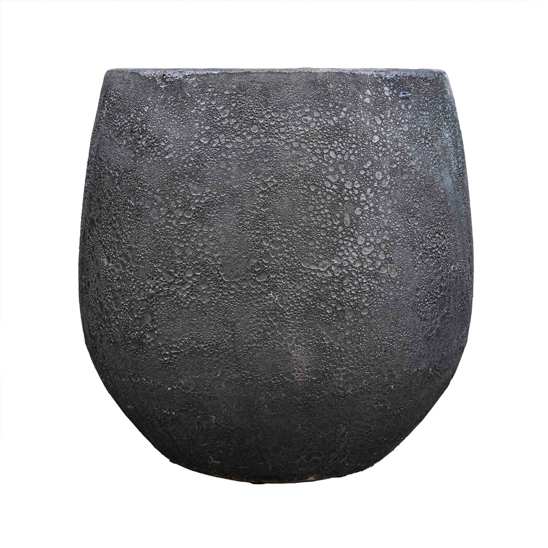 Black Ancient Round Pot