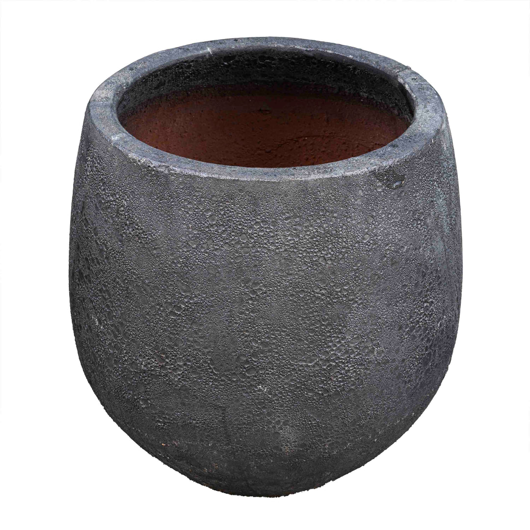 Black Ancient Round Pot