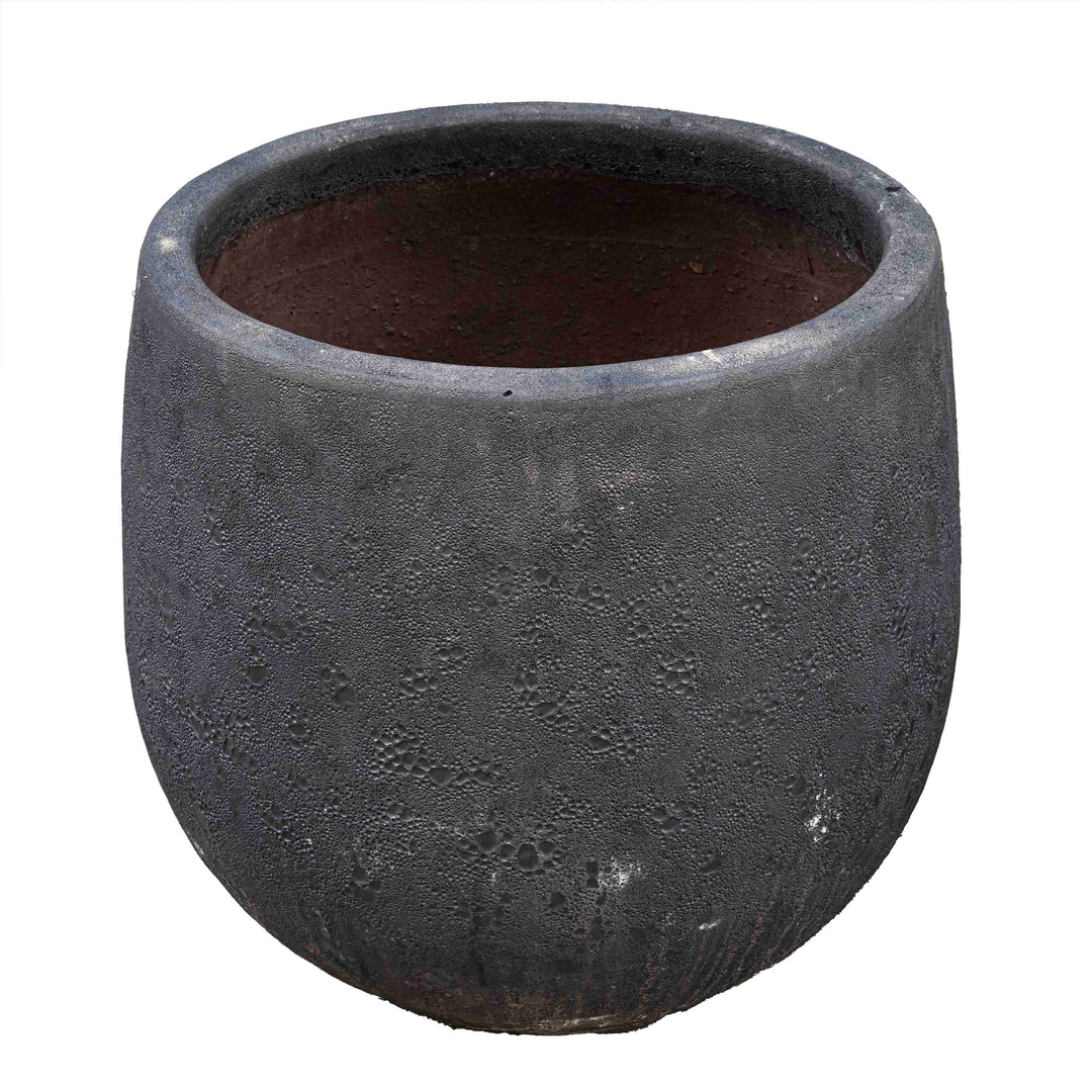 Black Ancient Round Pot