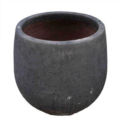 Black Ancient Round Pot