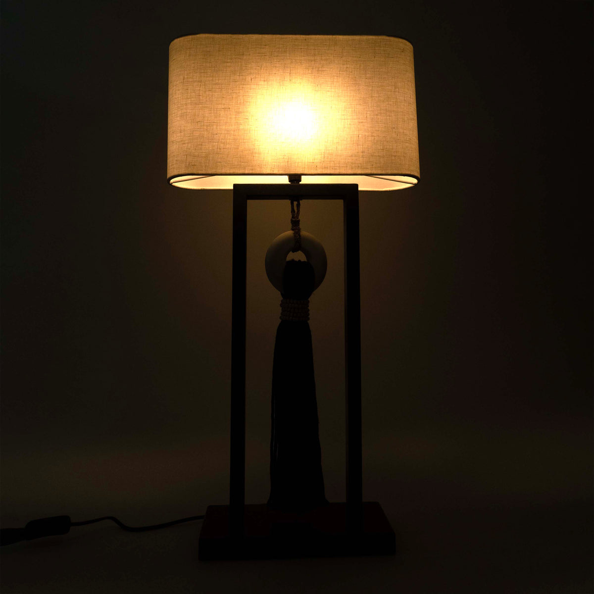 Table Lamp With Decor Hanging