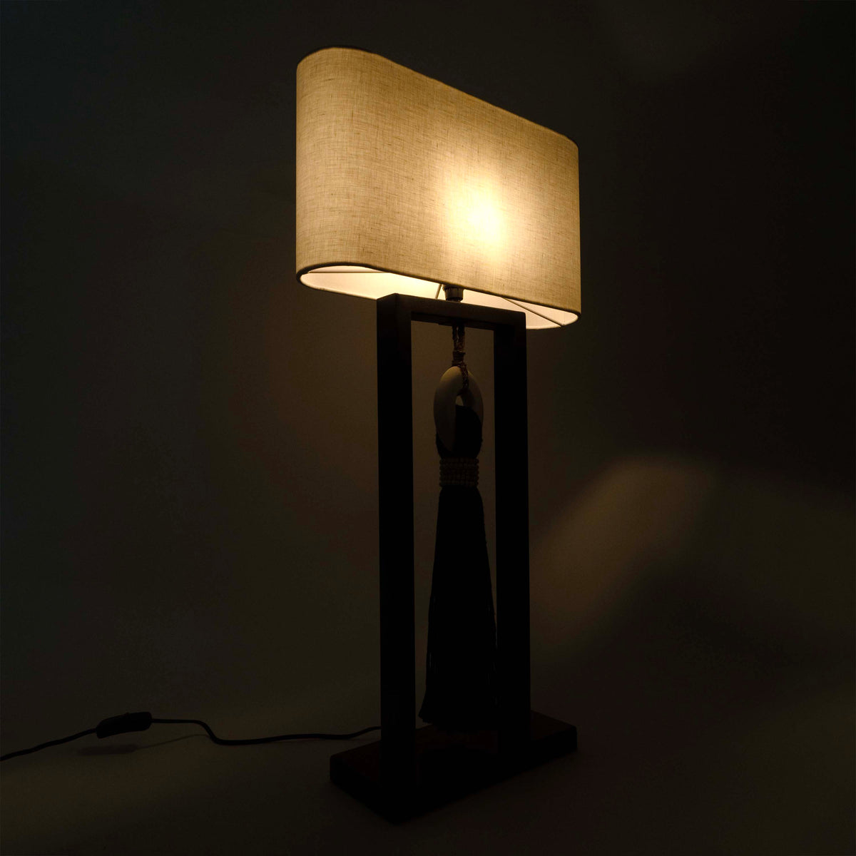 Table Lamp With Decor Hanging