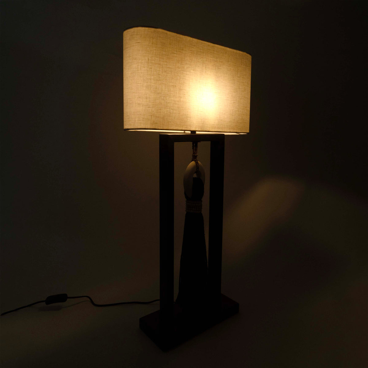 Table Lamp With Decor Hanging