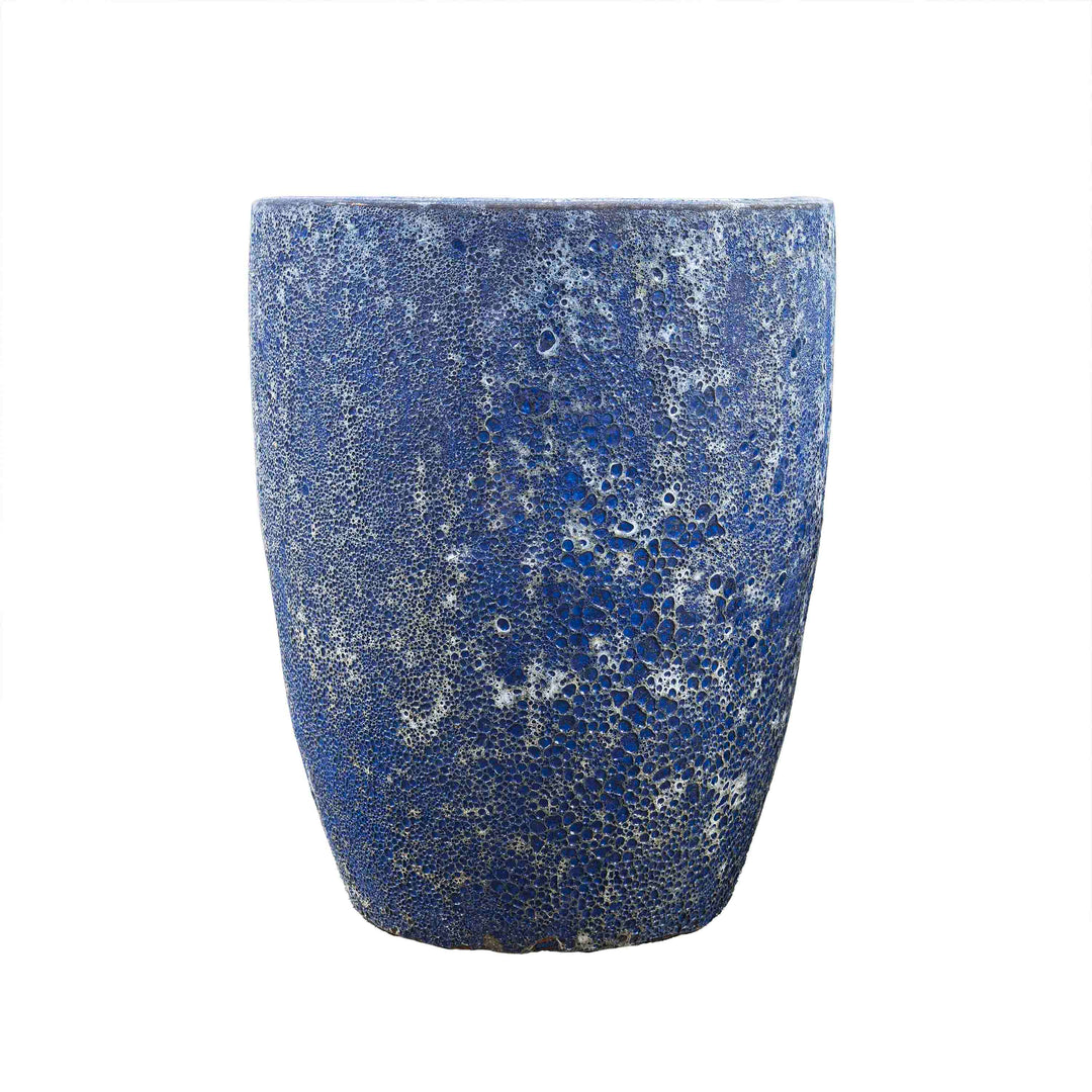 Curible Glaze Bubble Blue Pot