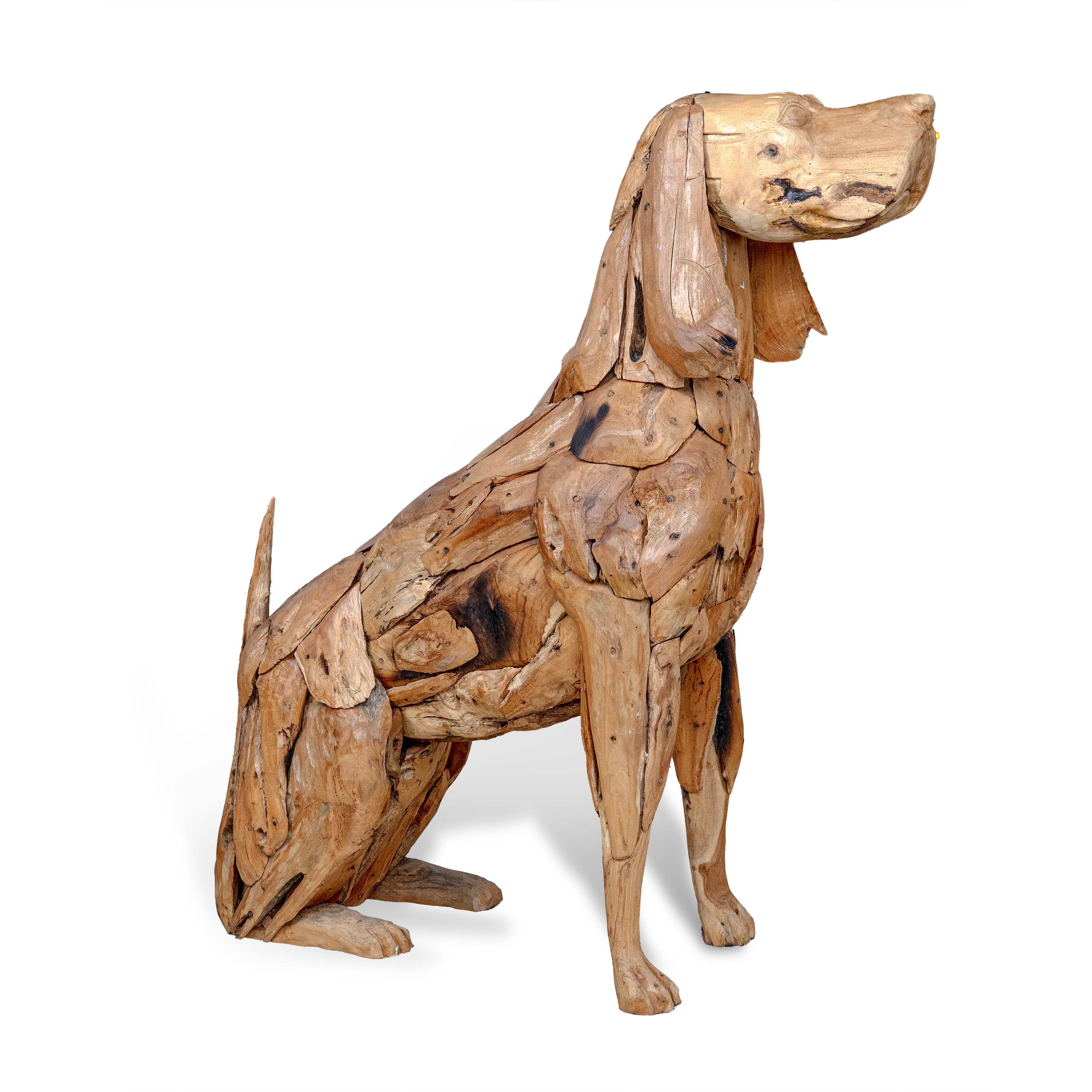 PANGMA WOODEN HANDMADE DOG SCULPTURE