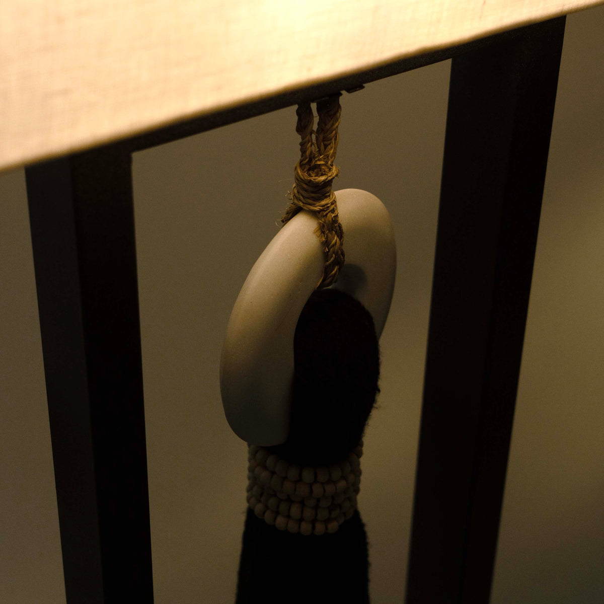 Table Lamp With Decor Hanging