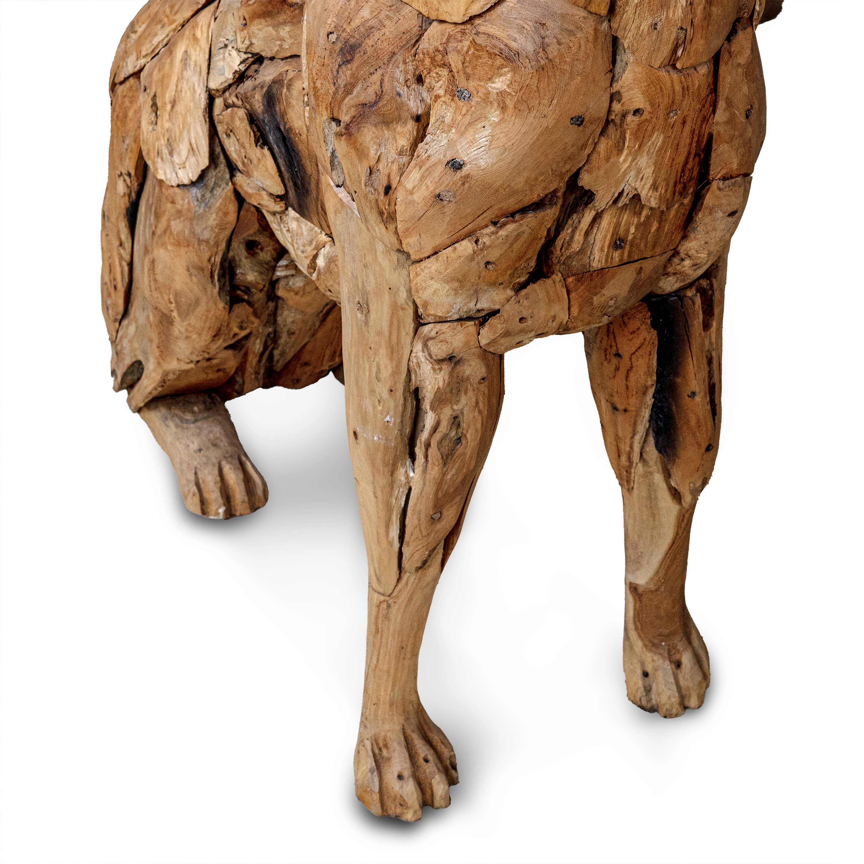 PANGMA WOODEN HANDMADE DOG SCULPTURE