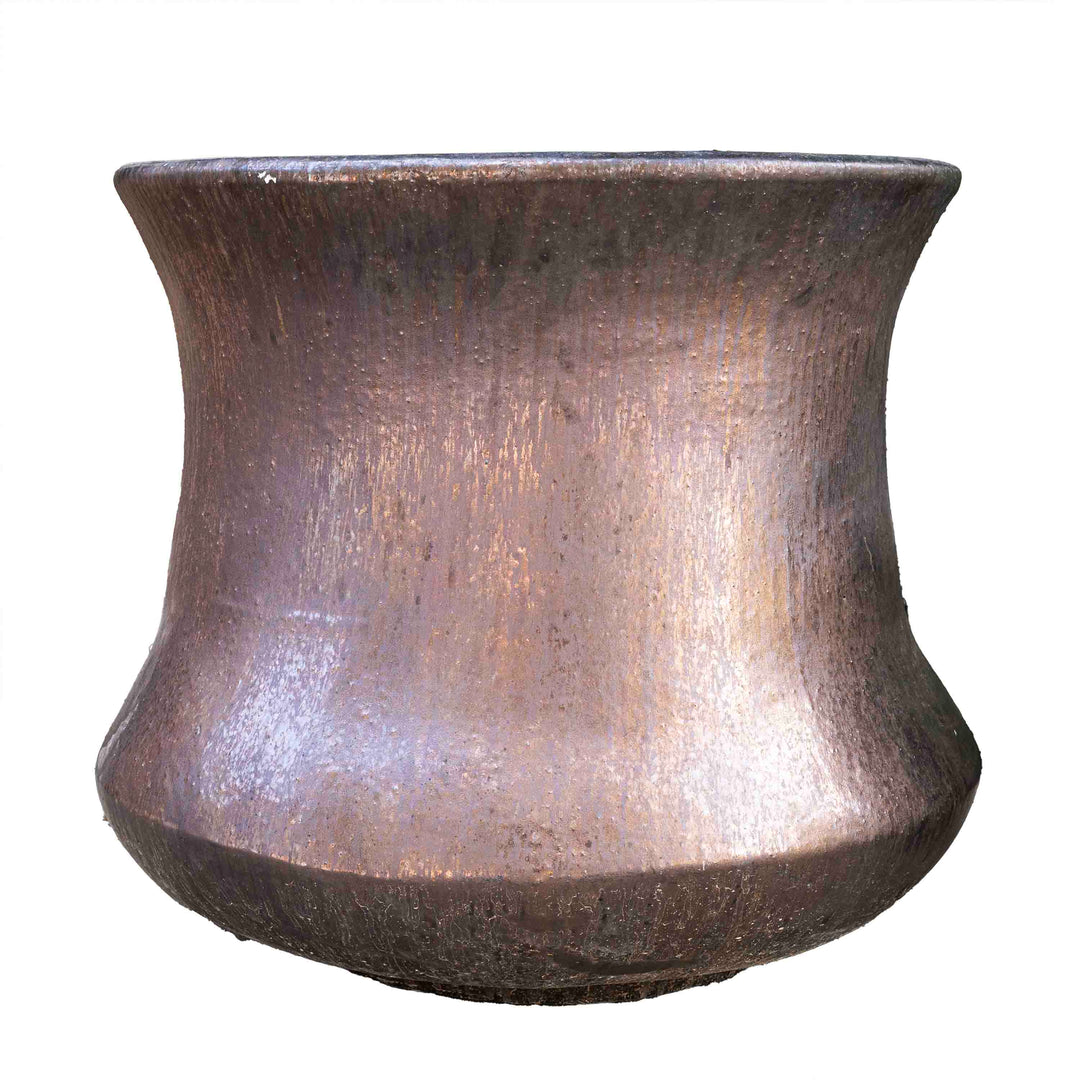 Flared Mouth Round Bronze Pot