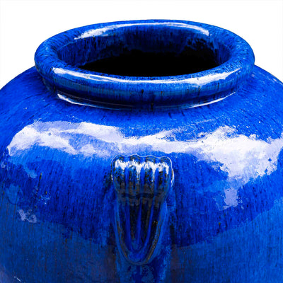 Outdoor Glazed Atlanta Pot Blue