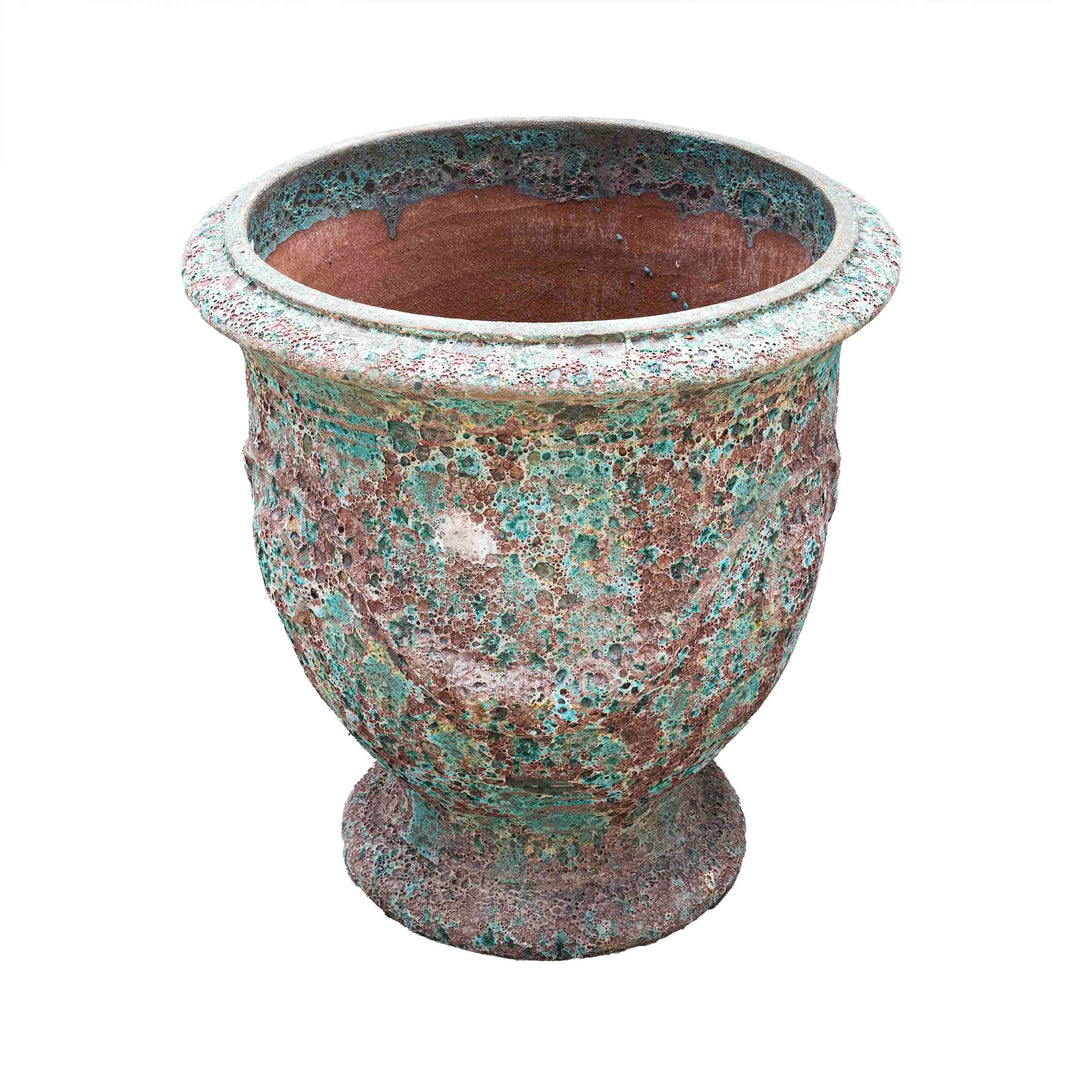 Single Antique Glazed Rice Flower Pot