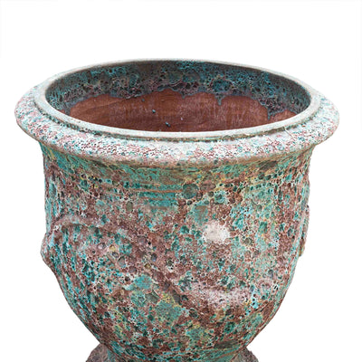 Single Antique Glazed Rice Flower Pot