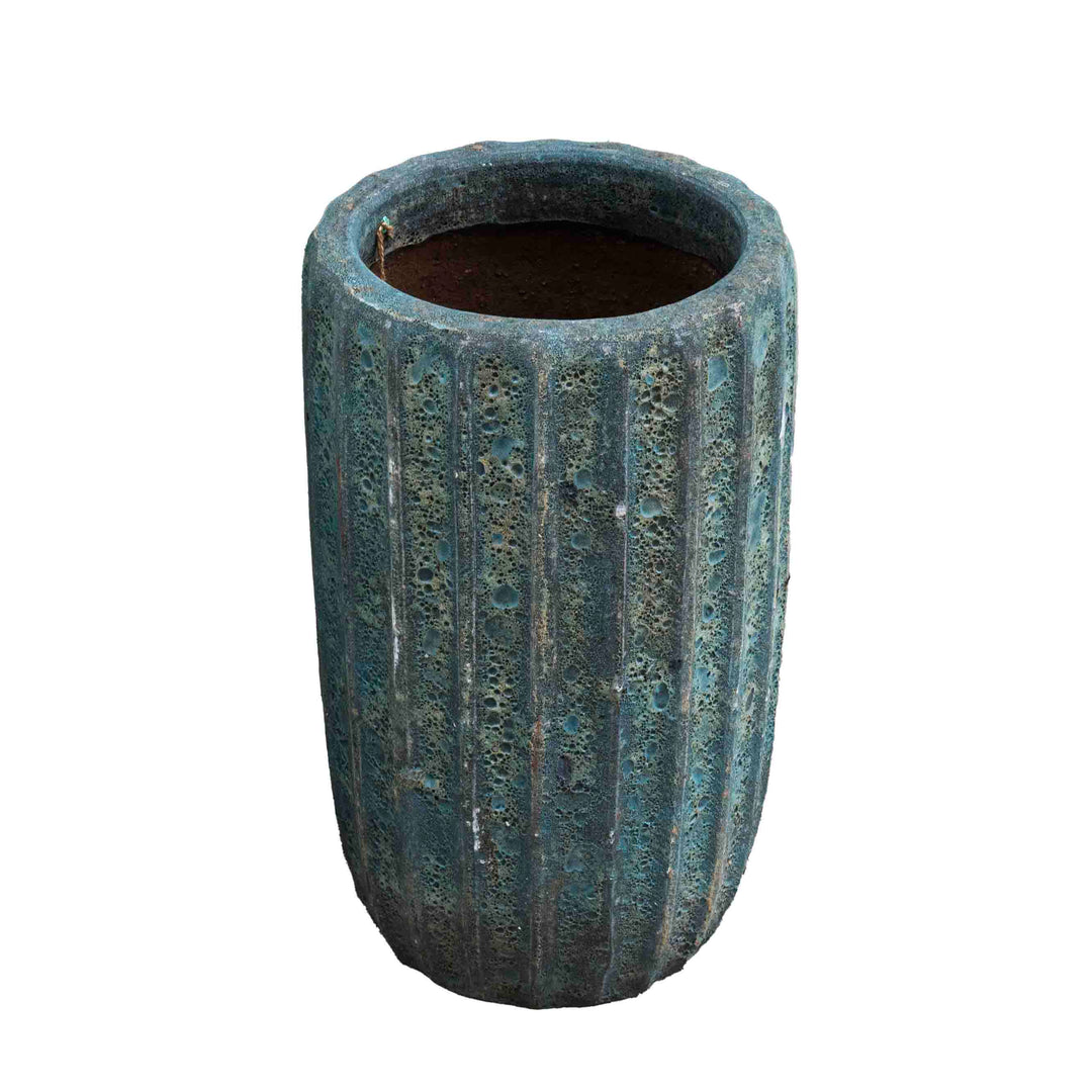 Cylindrical Shape Mediterranean Ocean Pot