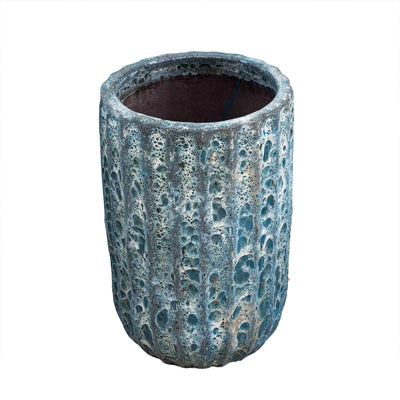 Cylindrical Shape Mediterranean Ocean Pot