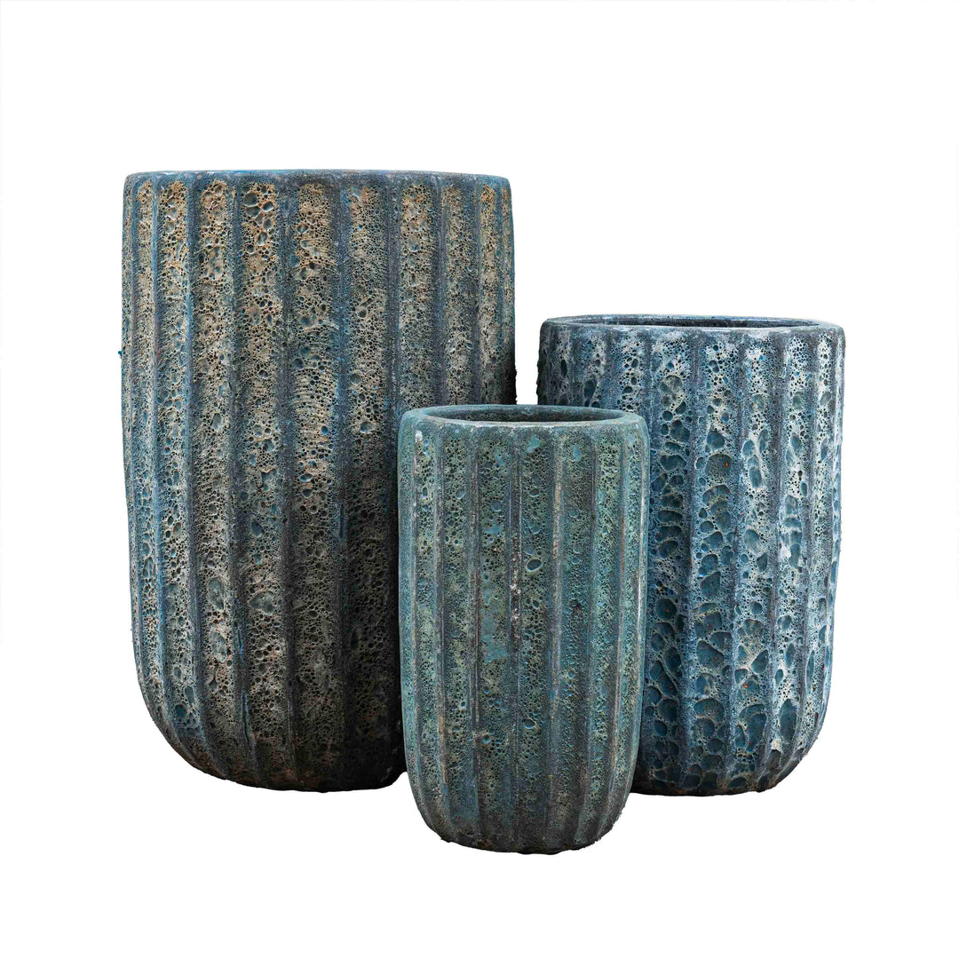 Cylindrical Shape Mediterranean Ocean Pot