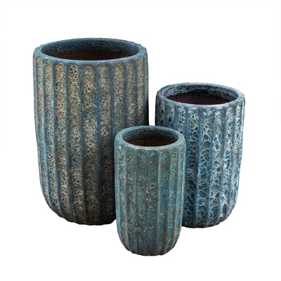 Cylindrical Shape Mediterranean Ocean Pot