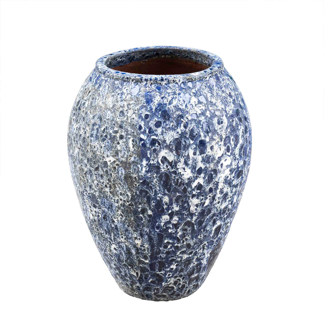 Atlantic Glazed Big Pot Blue