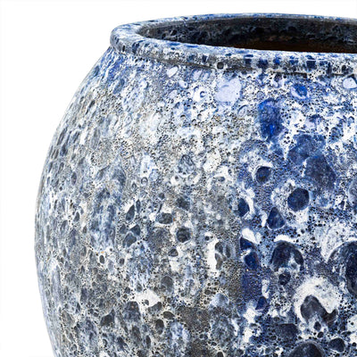 Atlantic Glazed Big Pot Blue