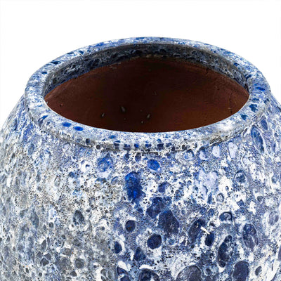 Atlantic Glazed Big Pot Blue