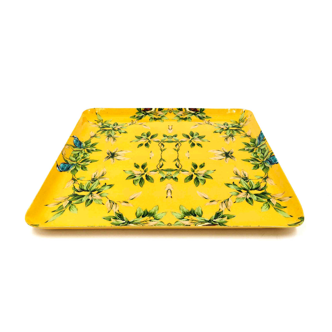 Sunkissed Trellis Metal Tray