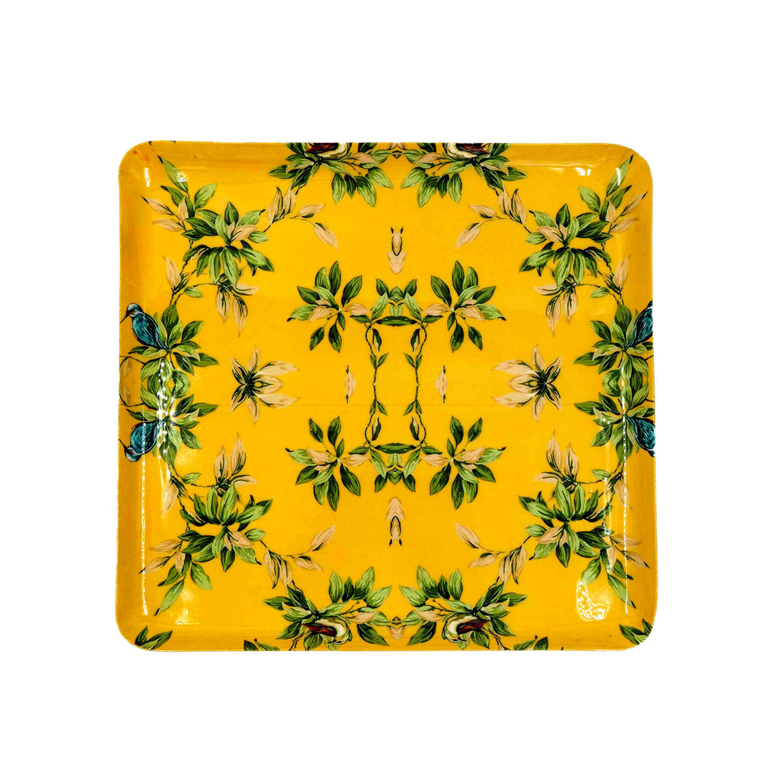Sunkissed Trellis Metal Tray
