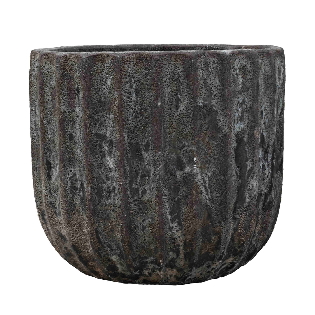 Atlantic Glazed Cylindrical Pot