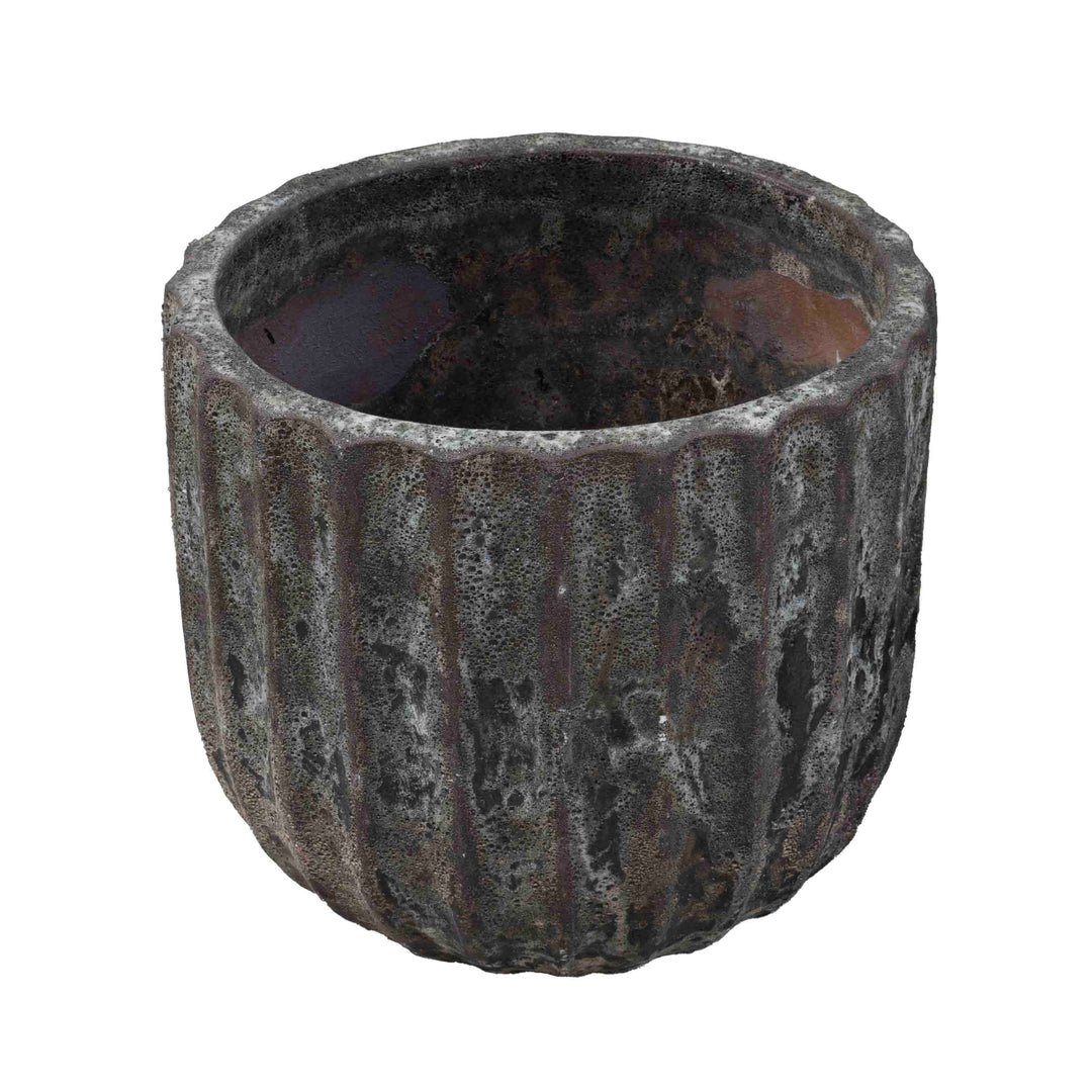 Atlantic Glazed Cylindrical Pot