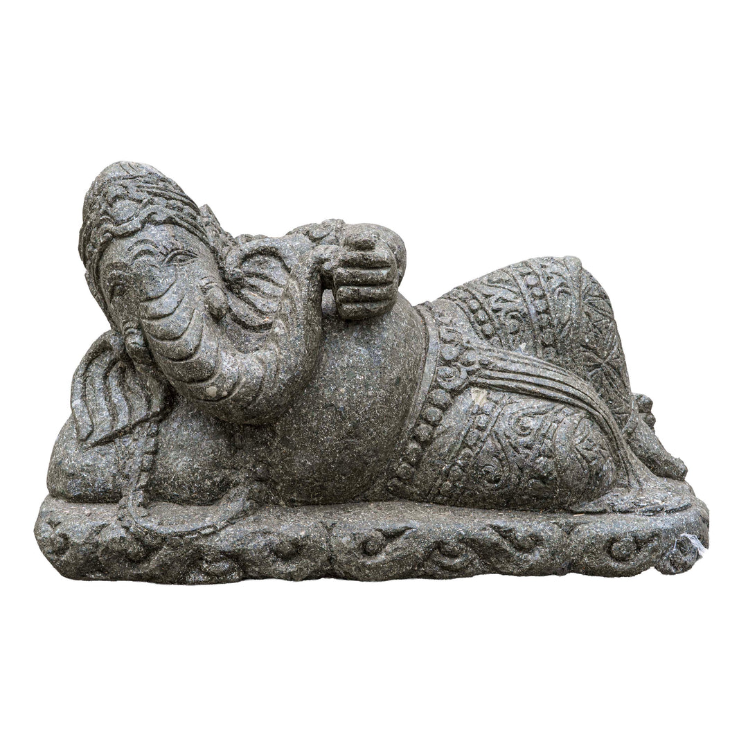 Reclining Ganesha Handcarved Sculpture