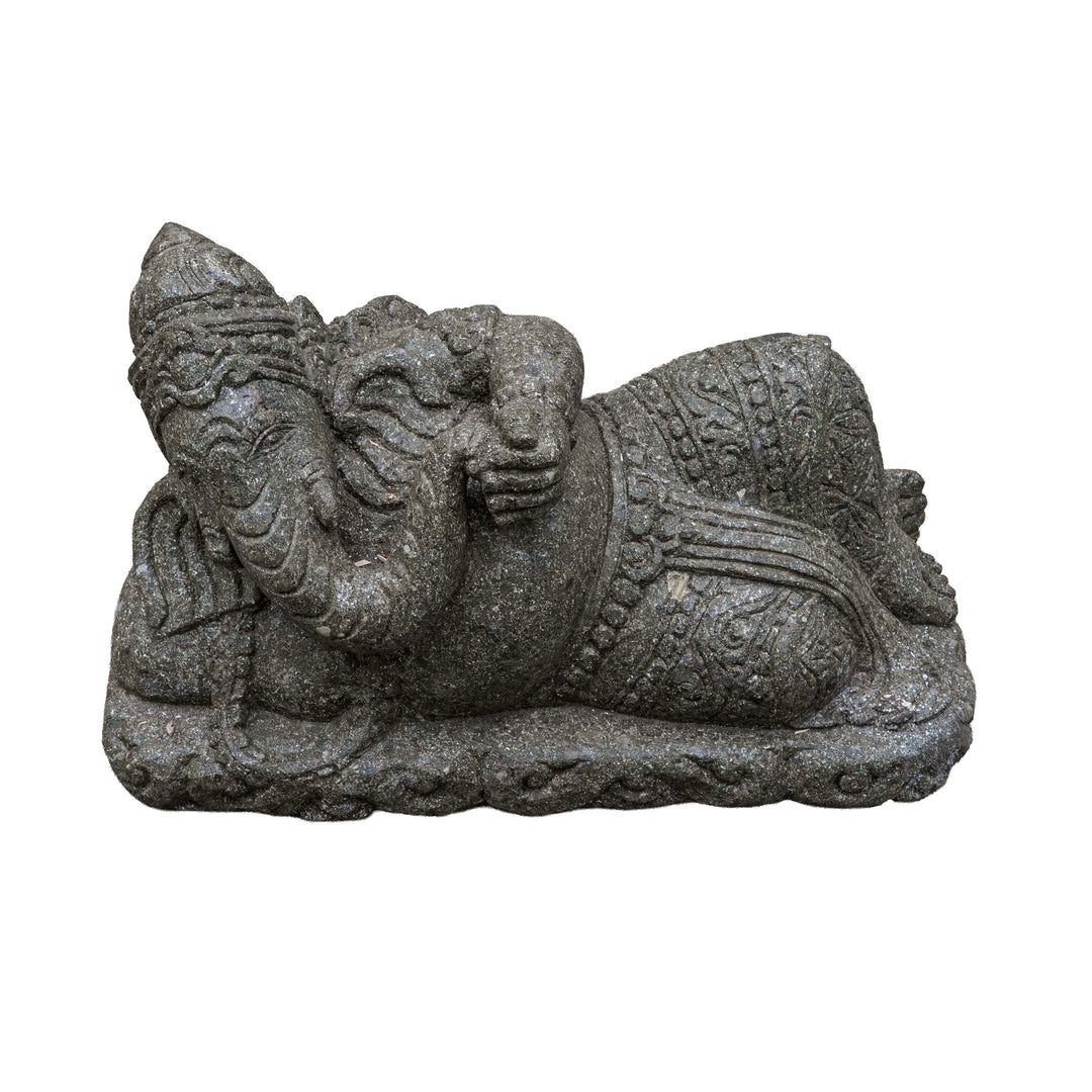 Reclining Ganesha Handcarved Sculpture