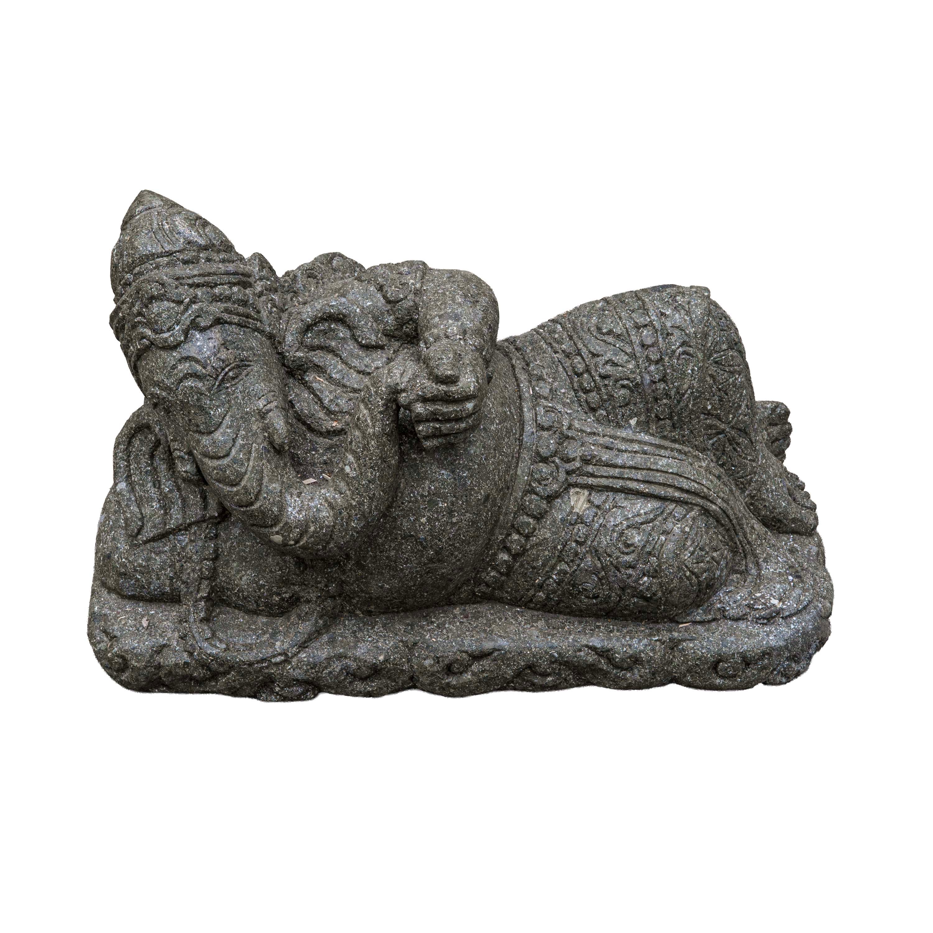 Reclining Ganesha Handcarved Sculpture