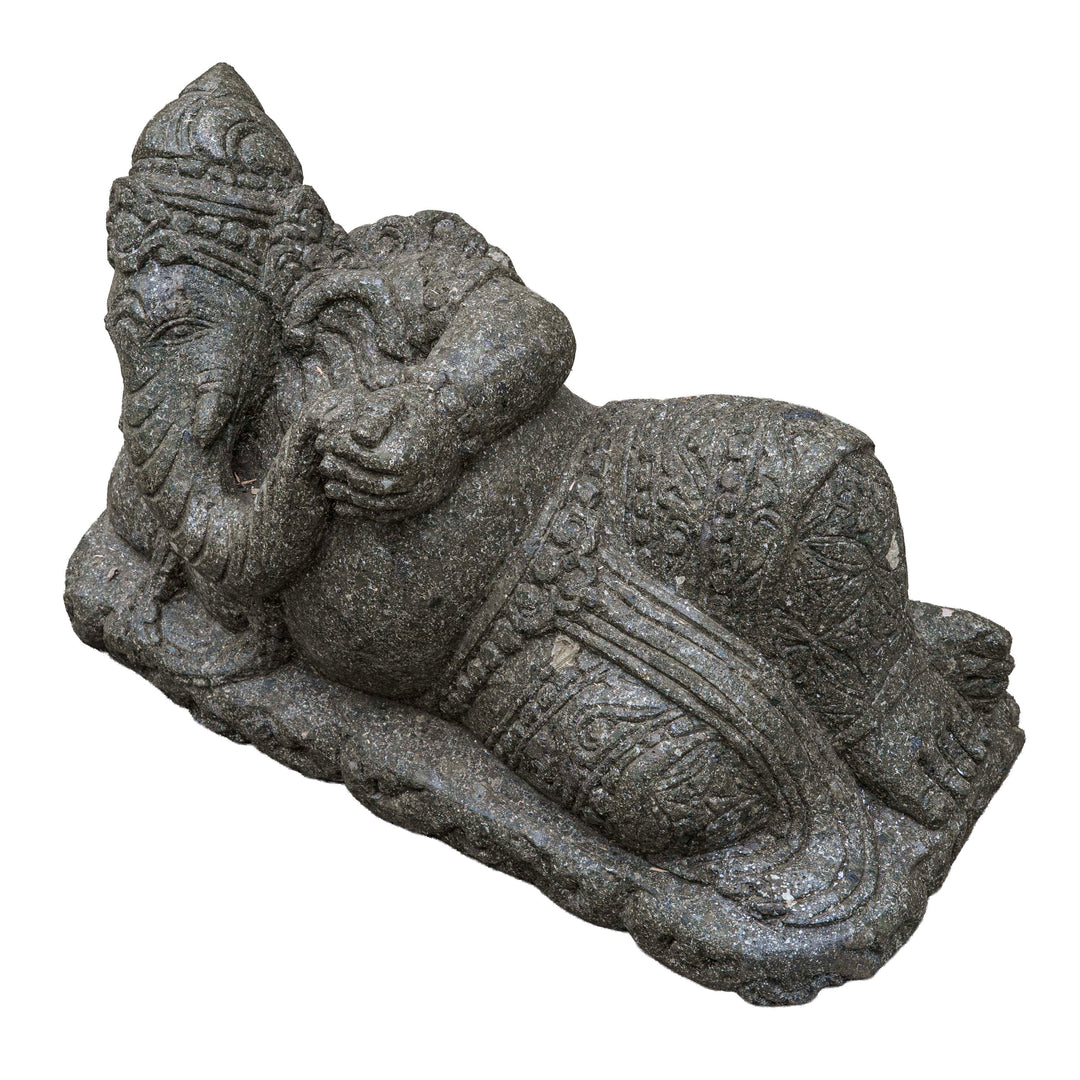 Reclining Ganesha Handcarved Sculpture