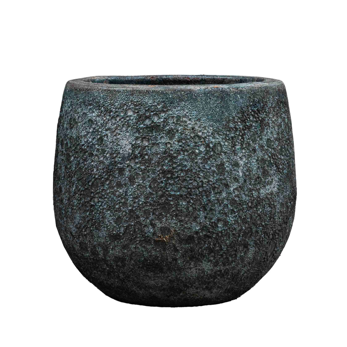 Grey Bubble Round Pot