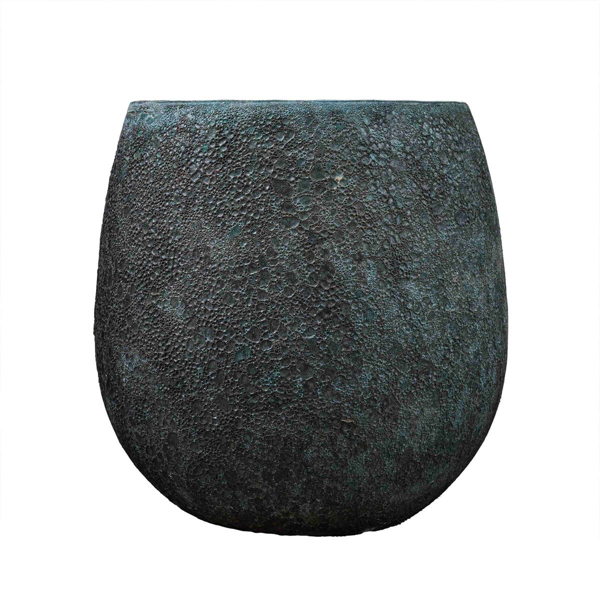 Grey Bubble Round Pot