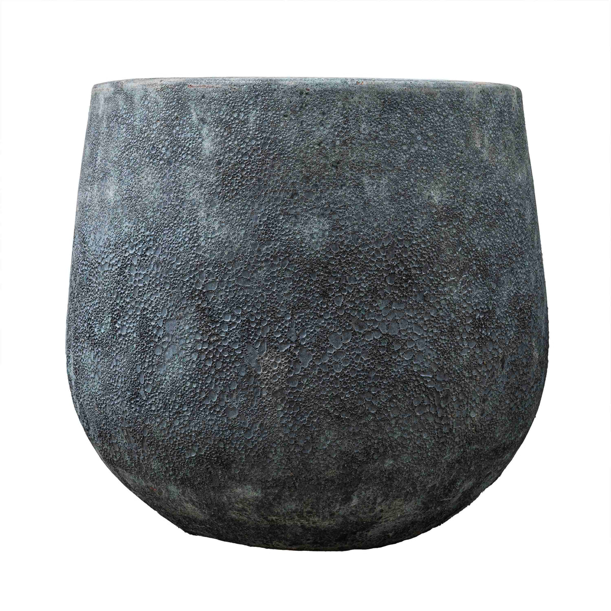 Grey Bubble Round Pot