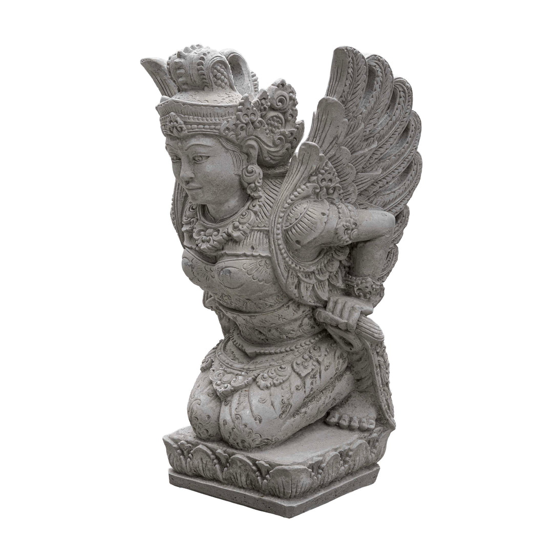 Handcarved Stone Angel Sculpture