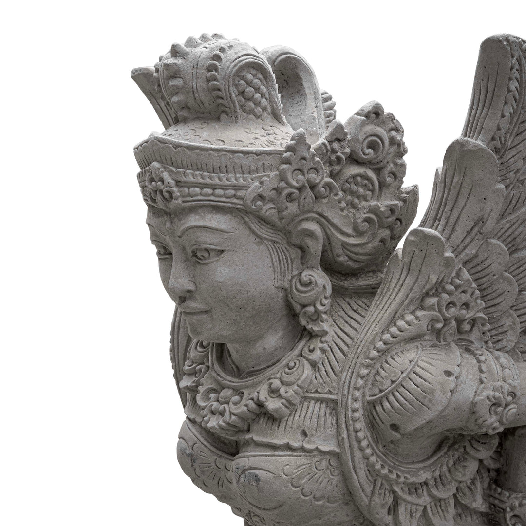 Handcarved Stone Angel Sculpture