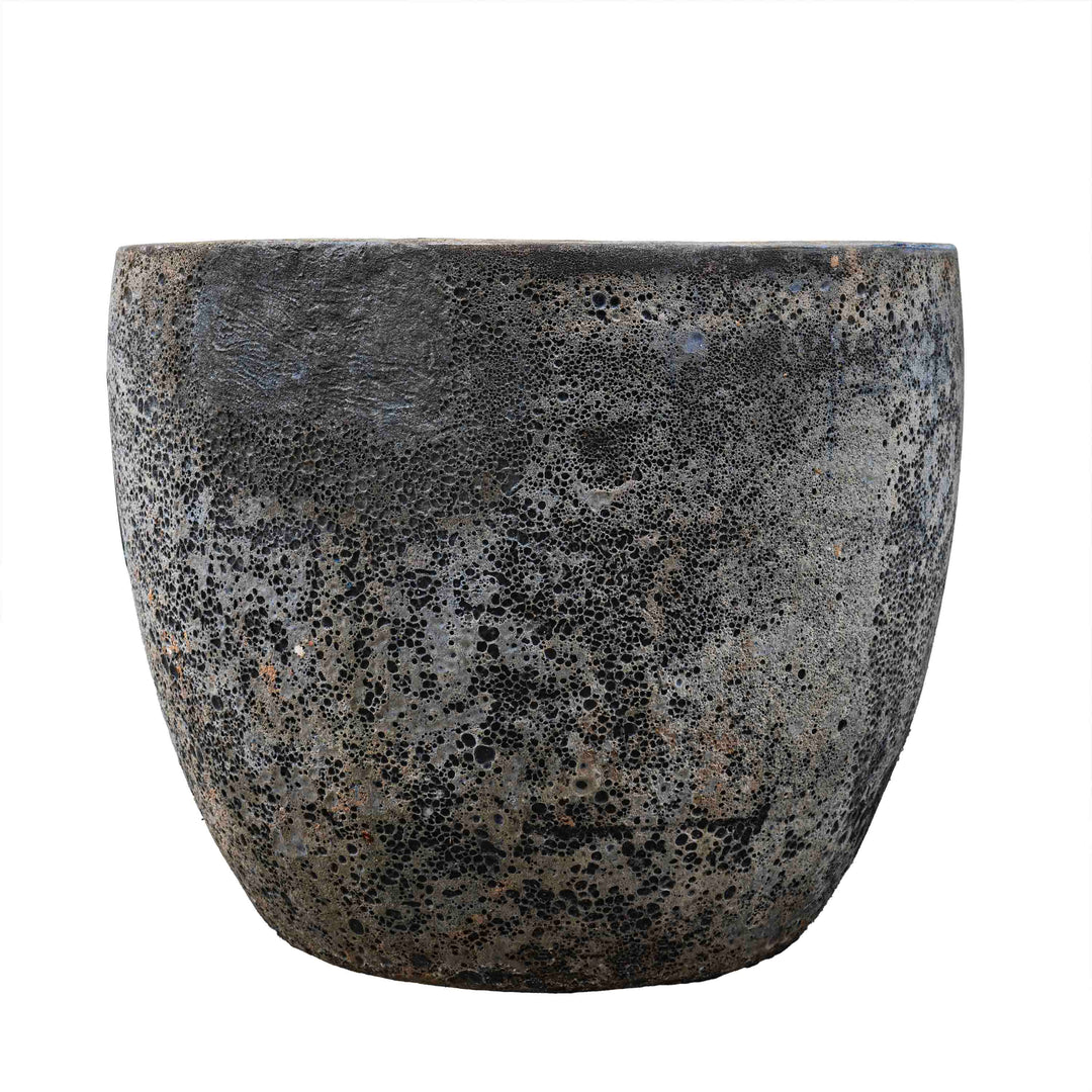 Atlantic Black Glazed Pot