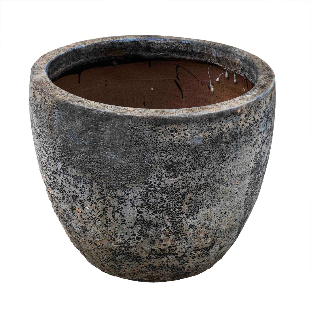 Atlantic Black Glazed Pot