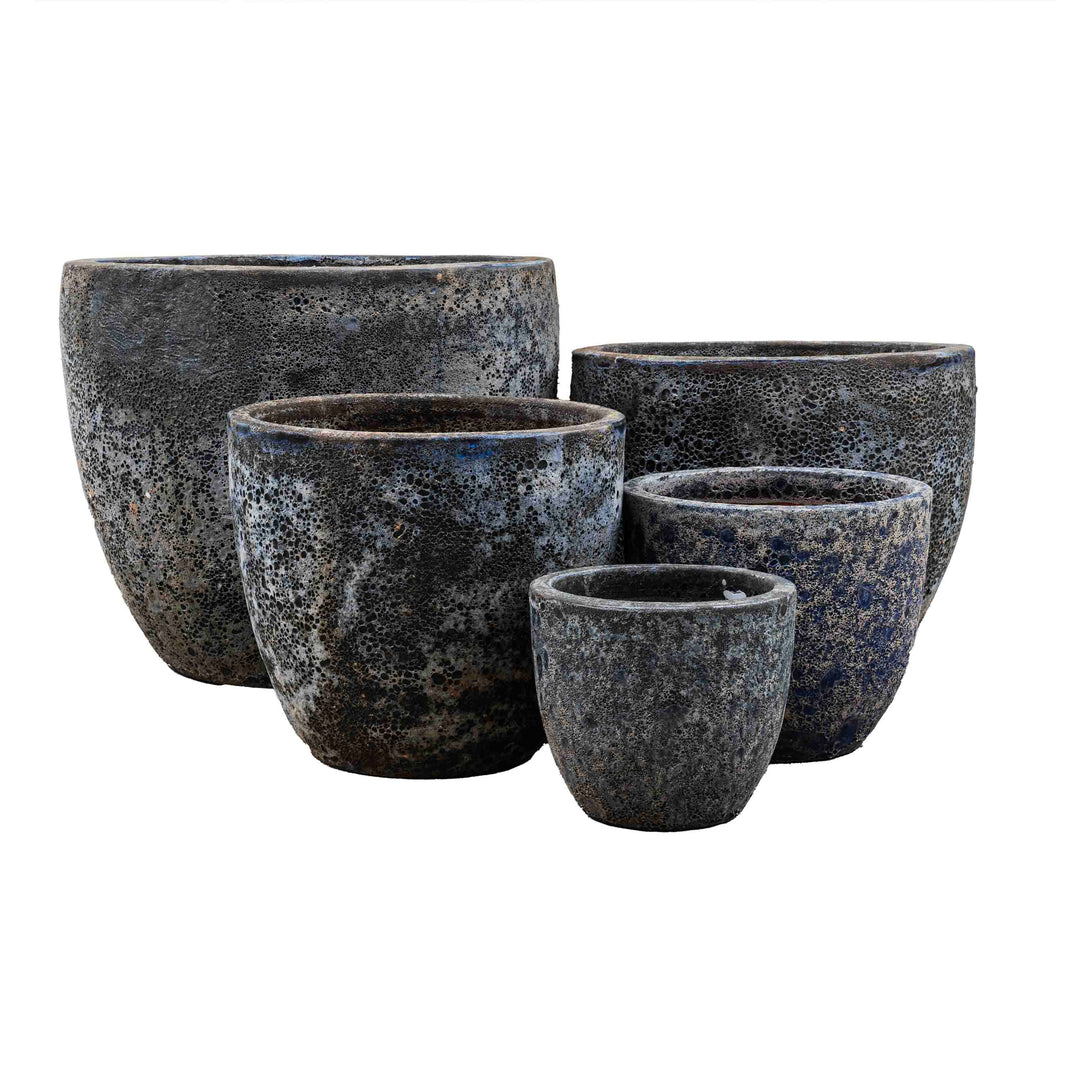 Atlantic Black Glazed Pot