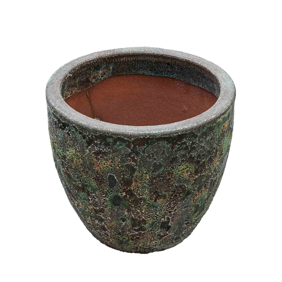 Green Atlantic Glazed Pot