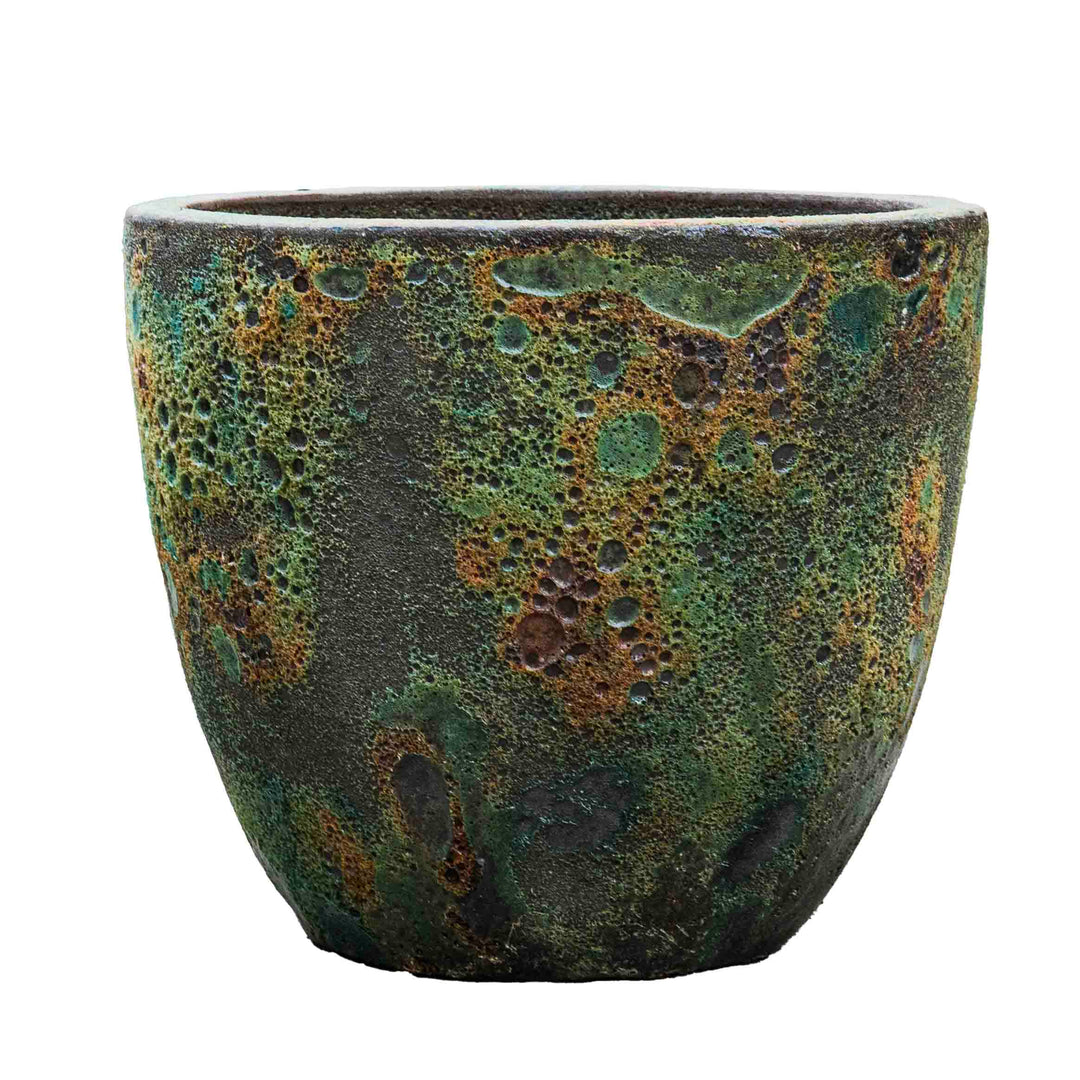 Green Atlantic Glazed Pot