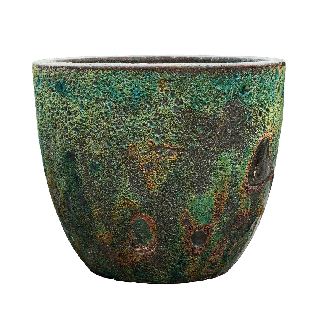 Green Atlantic Glazed Pot