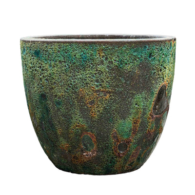 Green Atlantic Glazed Pot