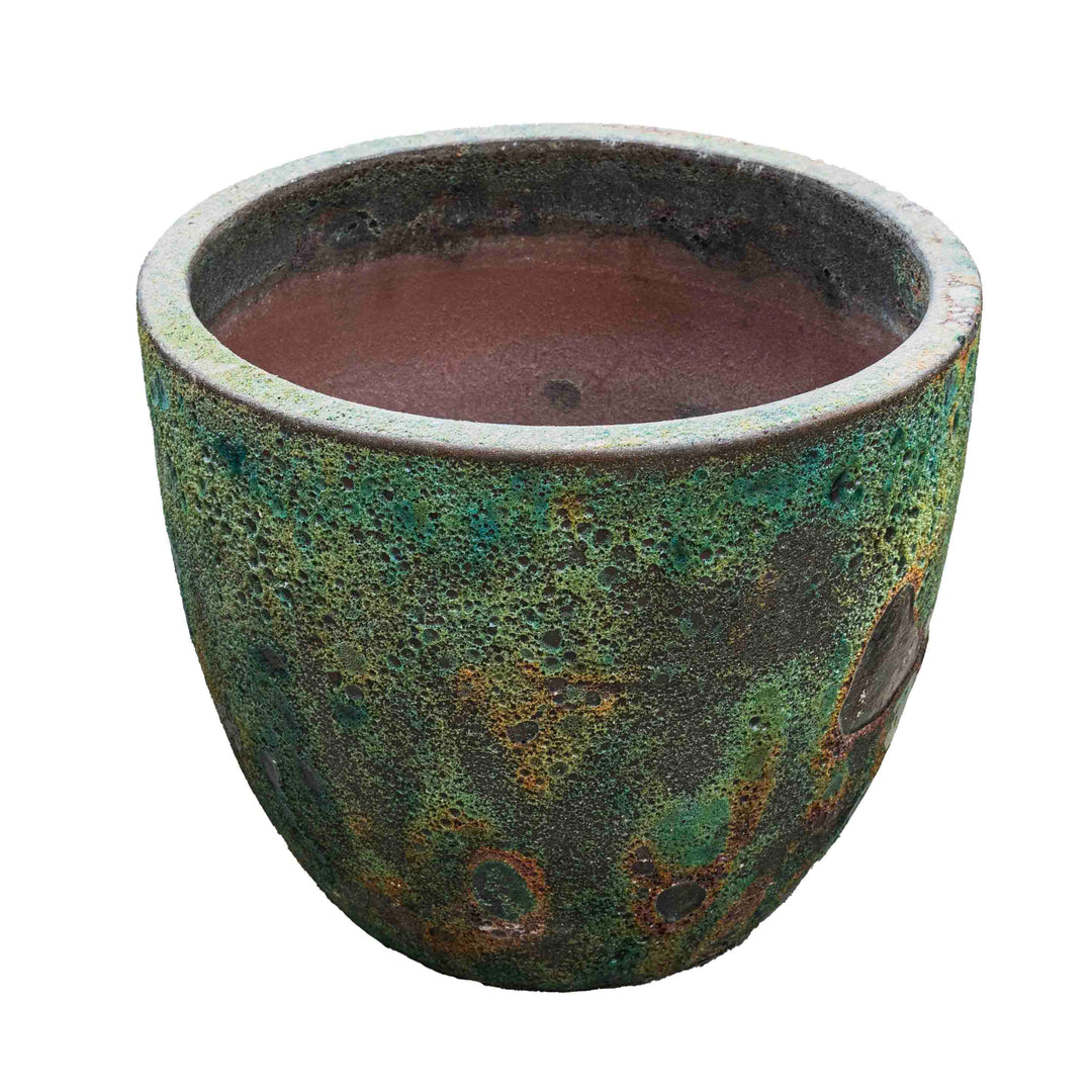 Green Atlantic Glazed Pot