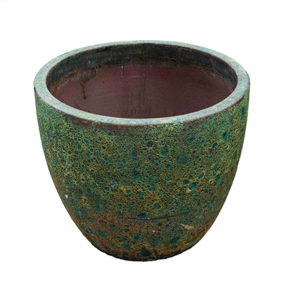 Green Atlantic Glazed Pot