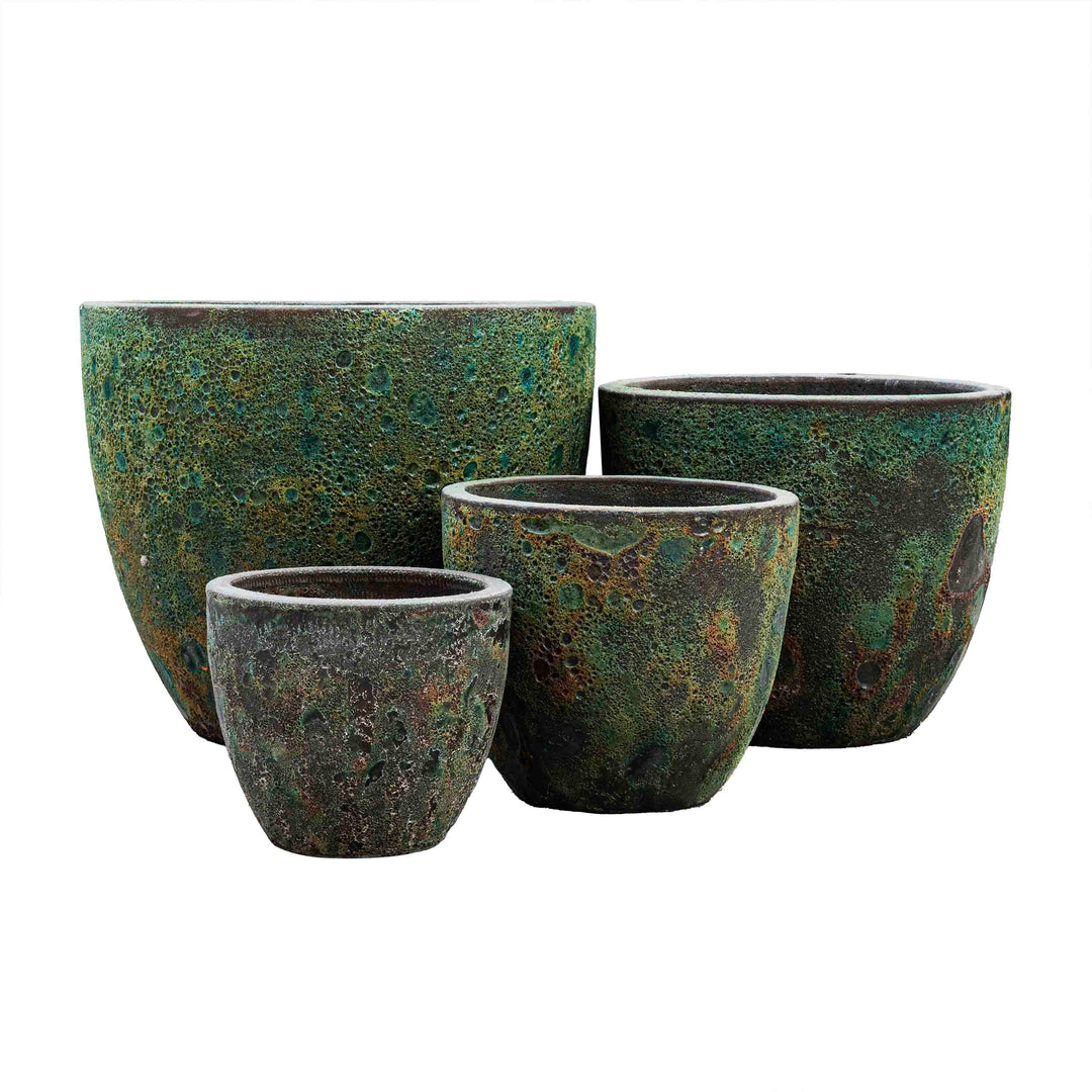 Green Atlantic Glazed Pot