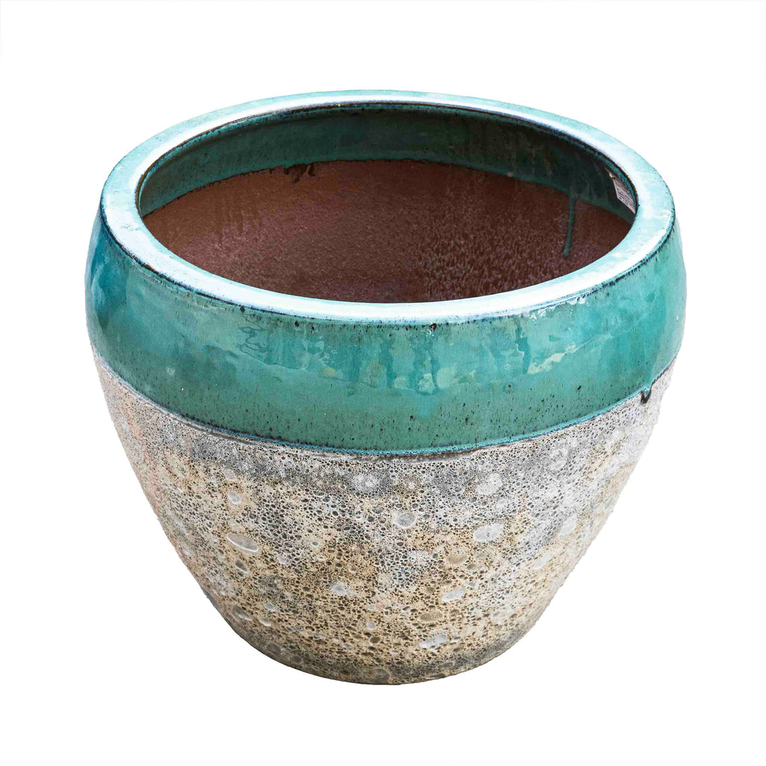 Atlantic Glazed Teal Pot