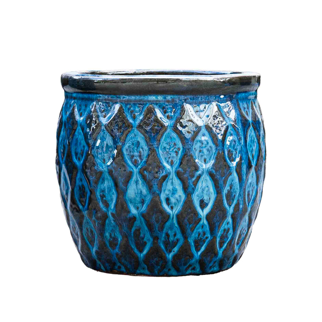 Outdoor Glazed Azul Pot