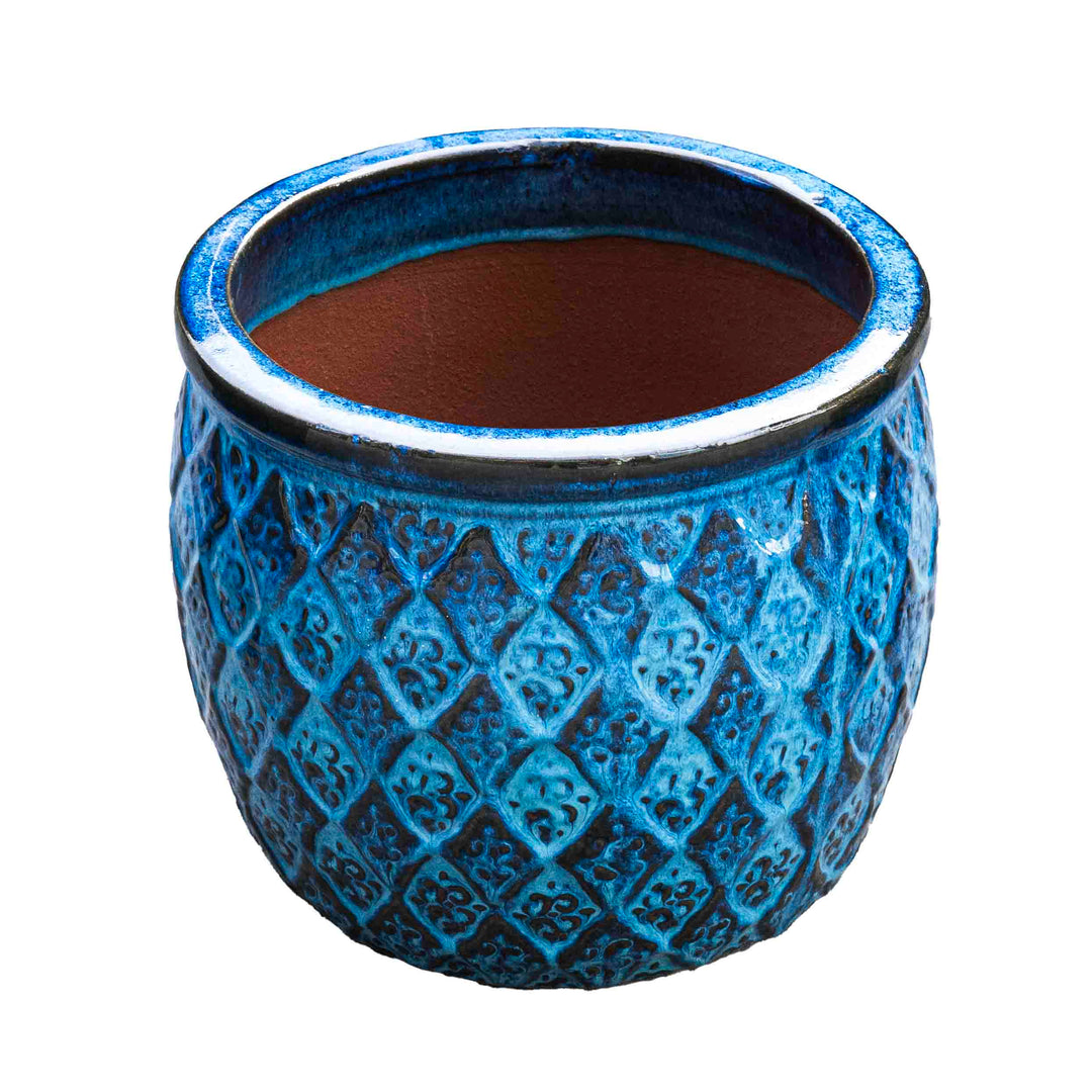 Outdoor Glazed Azul Pot